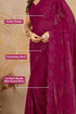 Vasthrlay Georgette Embroidery Unstitched Darkpink Ethnic Wear
