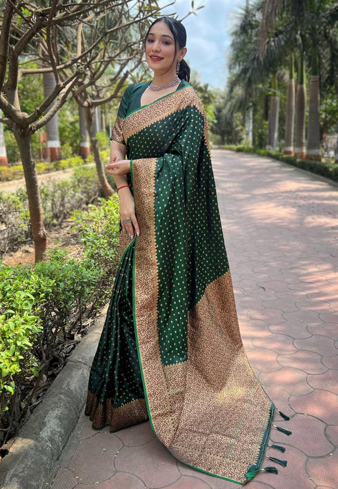 VasthrlayWomen's Banarasi Kanchipuram Saree