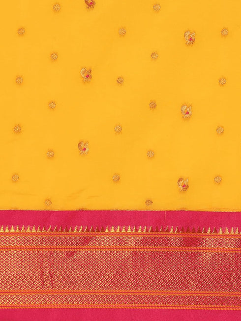 Vasthrlay Paithani Orange Saree