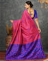 Vasthrlay Banarasi Jacquard Unstitched Teal Saree