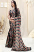 Vasthrlay Fashion Chiffon Chevron Printed Ethnic Wear
