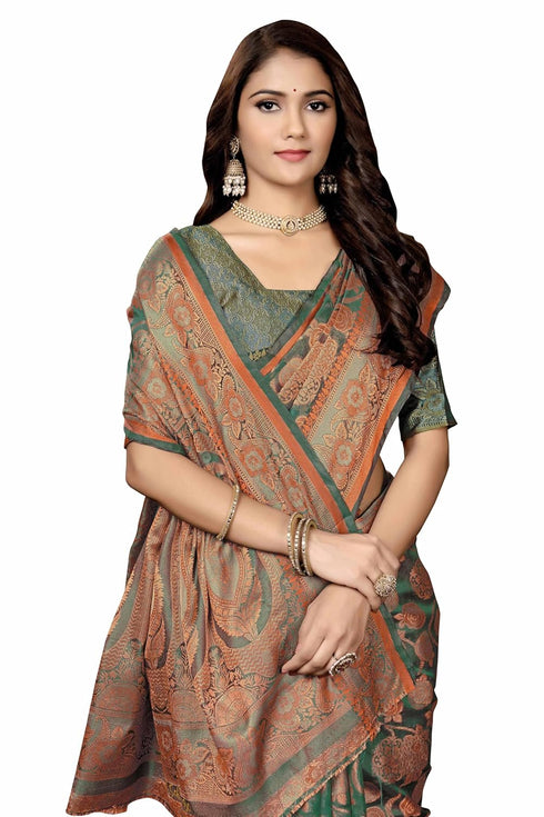 Vsathrlay Kanjivaram Banarasi Festival Wedding Ethnic Wear