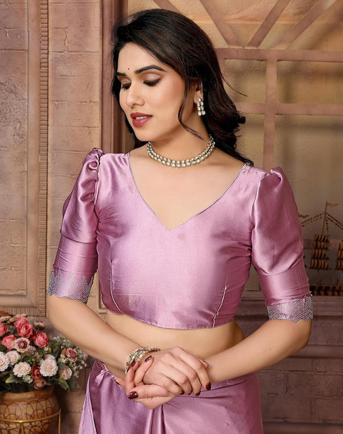 Vasthrlay Unstitched Material Az Ys Pintu Parent Pink Ethnic Wear