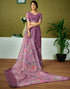 Vasthrlay Womens Cotton Printed Brown Saree