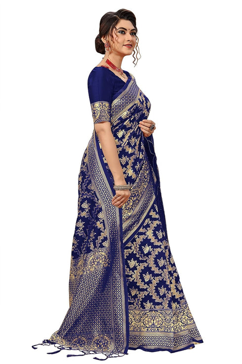 Vasthrlay Tassel Banarasi Blouse Ethnic Wear