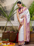 Vasthrlay Weaving Khaki Saree