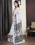 Vasthrlay Special Printed Unstitched Beige Saree