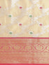 Vasthrlay Orange Banarasi Unstitched Saree