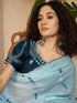 Vasthrlay Shimmer Embroidery Peach Saree