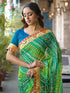 Vasthrlay Bandhani Embroidery Red Saree