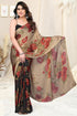 Vasthrlay Fashion Chiffon Printed Black Ethnic Wear
