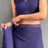 Vasthrlay Navy Blue Georgette Unstitched Saree