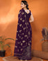 Vasthrlay Georgette Weaving Unstitched Red Saree