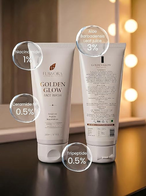 Flawora Golden glow Facewash