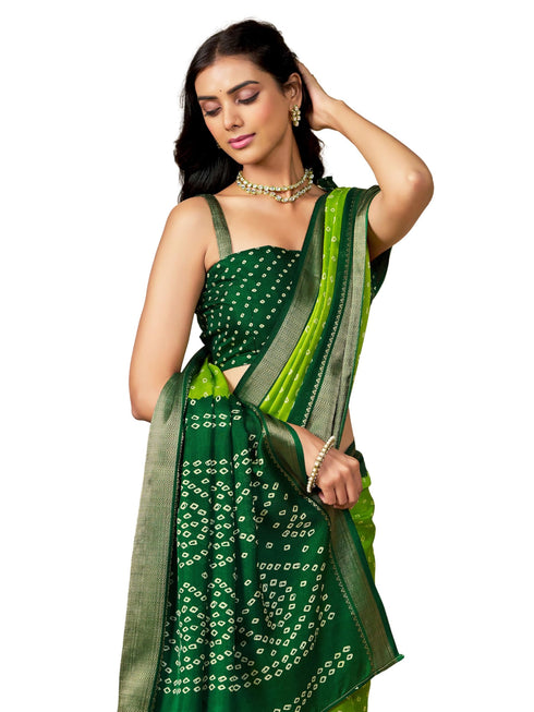 Vasthrlay Bandhani Border Saree