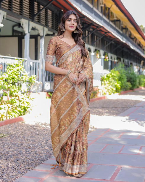 Vasthrlay Handloom Turquoise Traditional Saree