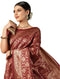 Vasthrlay Maroon Traditional Unstitched Saree