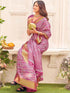 Vasthrlay Womens Printed Unstitched Sage Green Saree