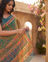 Vasthrlay Womens Printed Unstitched Purple Saree