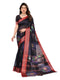 Vasthrlay Black Unstitched Saree