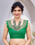 Vasthrlay Georgette Printed Jacquard Material Ethnic Wear