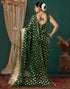 Vasthrlay Georgette Printed Unstitched Maroon Saree