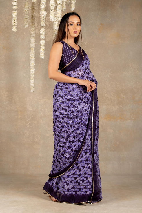 Vasthrlay Fashion Georgette Dark Multicolor Ethnic Wear
