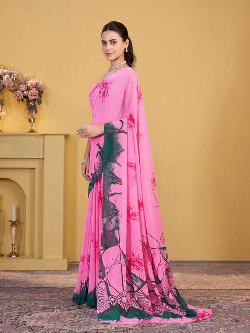 Vasthrlay Georgette Printed Saree