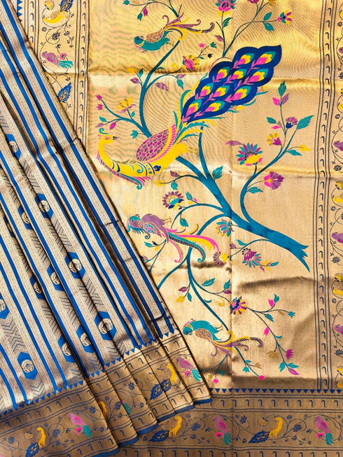 Vasthrlay Kanjivaram Paithani Weaving