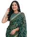 Vasthrlay Georgette Bandhani Unstitched Red Saree