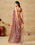 Vasthrlay Georgette Printed Unstitched Multicolor Saree