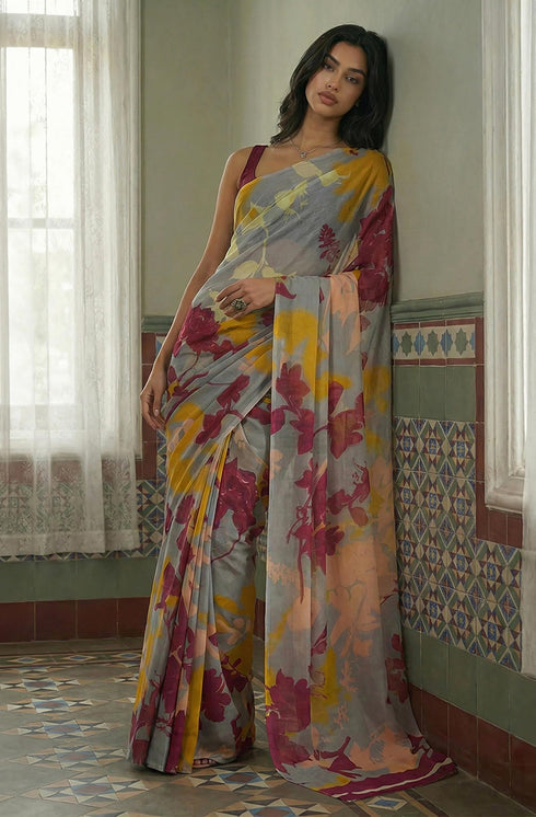 Vasthrlay Georgette Printed Saree