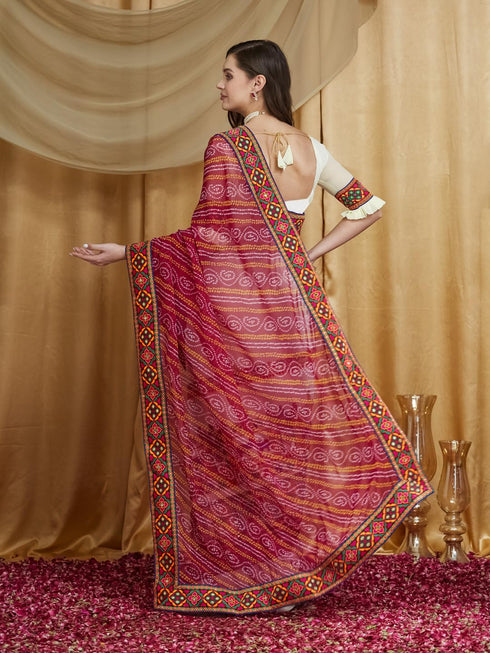 Vasthrlay Festival Embroidred Saree