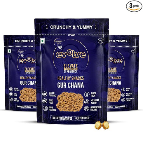 Evolve Gur Chana High Protein Healthy Snack