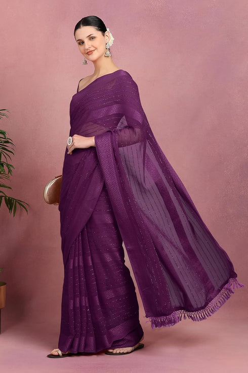 Vasthrlay Fashion Georgette Green Ethnic Wear