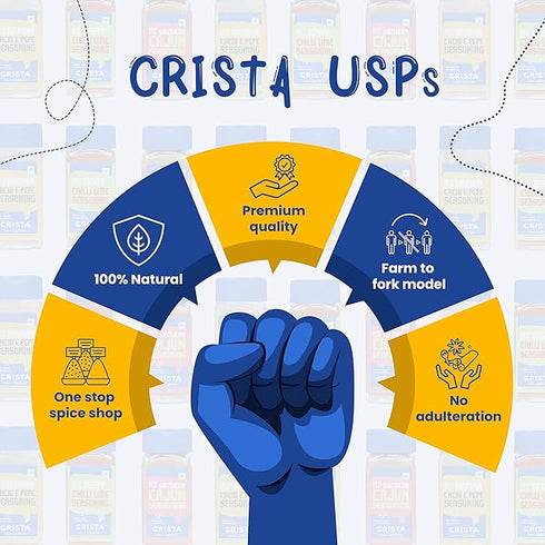 CRISTA SERIOUSLY PURE AND NOTHING MORE Daily Whole Spices (Masala) Combo