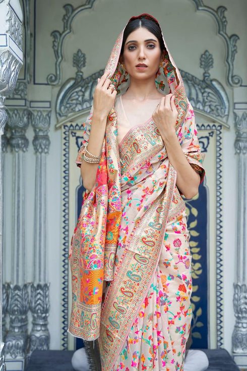Vasthrlay Kanjivaram Handloom Kashmiri Ethnic Wear