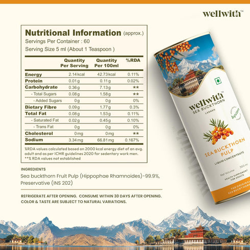 Ayuzera Himalayan Sea Buckthorn Concentrate Juice