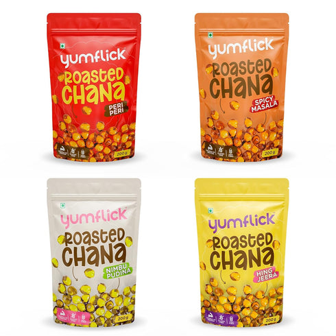 Yumflick Roasted Chana With Skin Combo Pack