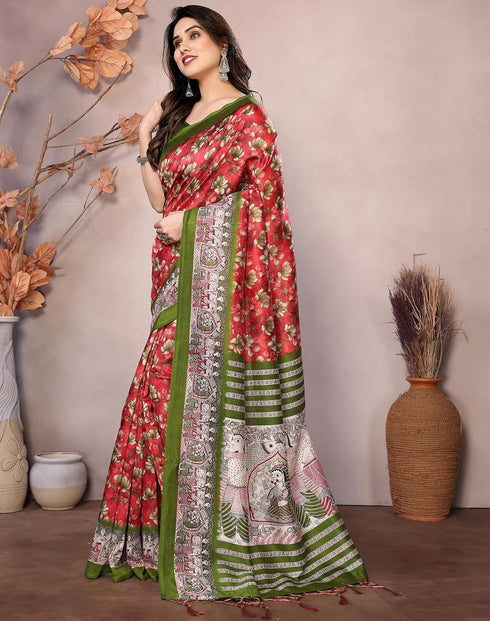 Vasthrlay Kalamkari Unstitched Material Az Ys Subila Ethnic Wear