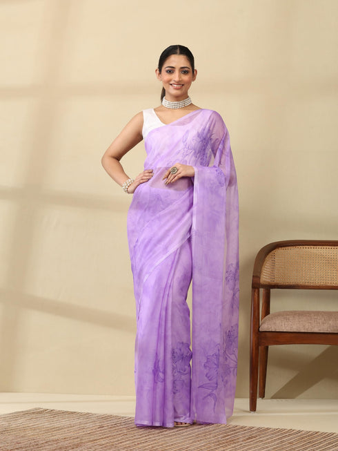 Vasthrlay Georgette Floral Saree