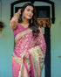 Vasthrlay Handloom Turquoise Paisley Saree