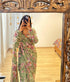 Vasthrlay Pink Georgette Unstitched Saree