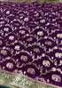 Vasthrlay Banarasi Elephant Unstitched Saree