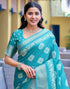 Vasthrlay Printed Weaving Unstitched Red Saree