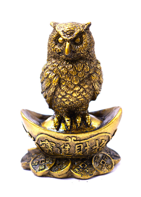 Owl Statue/Showpiece/Idol for Good Luck and Prosperity Showpiece