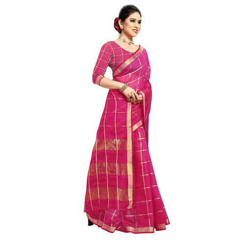 Vasthrlay Cotton Unstitched Saree