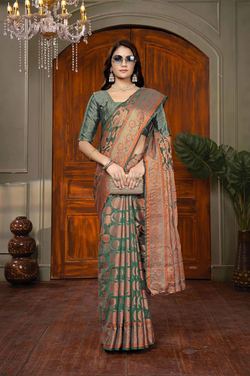 Vsathrlay Kanjivaram Banarasi Festival Wedding Ethnic Wear