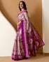 Vasthrlay Womens Printed Unstitched Maroon Saree