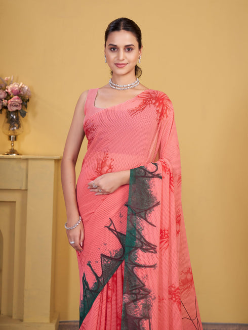 Vasthrlay Georgette Printed Saree